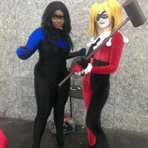 Harley Quinn and Female Nightwing at ComicPalooza 2014