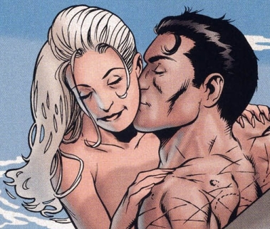 Bruce and Silver St. Cloud share a moment in the comics.