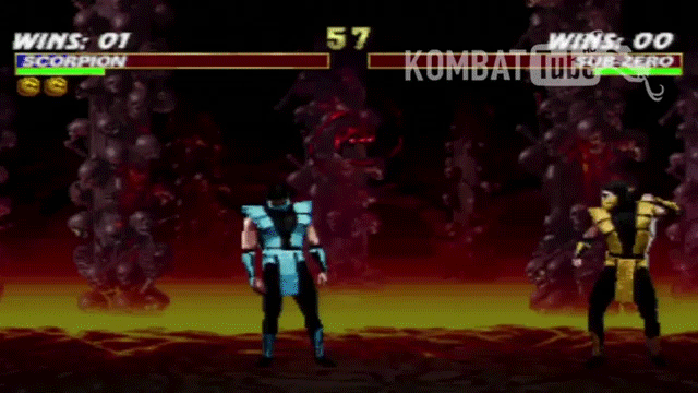 Classic Sub Zero Fatality - Mortal Kombat Trilogy (GIF)